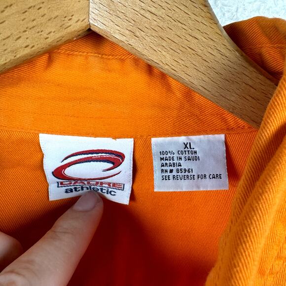 Vintage Tennessee Vols Shirt Sz XL Orange Long Sleeve Button Up Embroidered NCAA - Picture 3 of 6